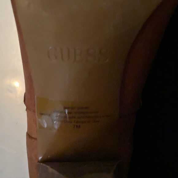 Guess brown perforated suede boots - Picture 4 of 4